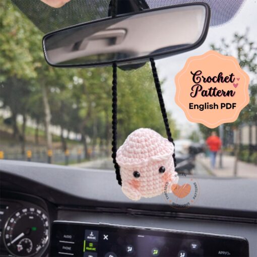 2 1 Adorable "Willy" Car Hanging Crochet Pattern: PDF for Beginners